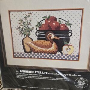Vintage Dimensions Counted Cross Stitch kit, Americana Still Life,  NOS